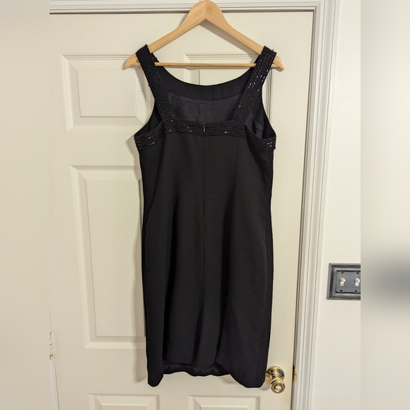 American living black dress sleeveless sheath sequin size 12 (see condition) - Picture 5 of 11